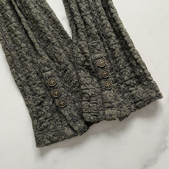 Natural life Carina Lace blouse forest green sz Large Boho chic festival top - Picture 6 of 10